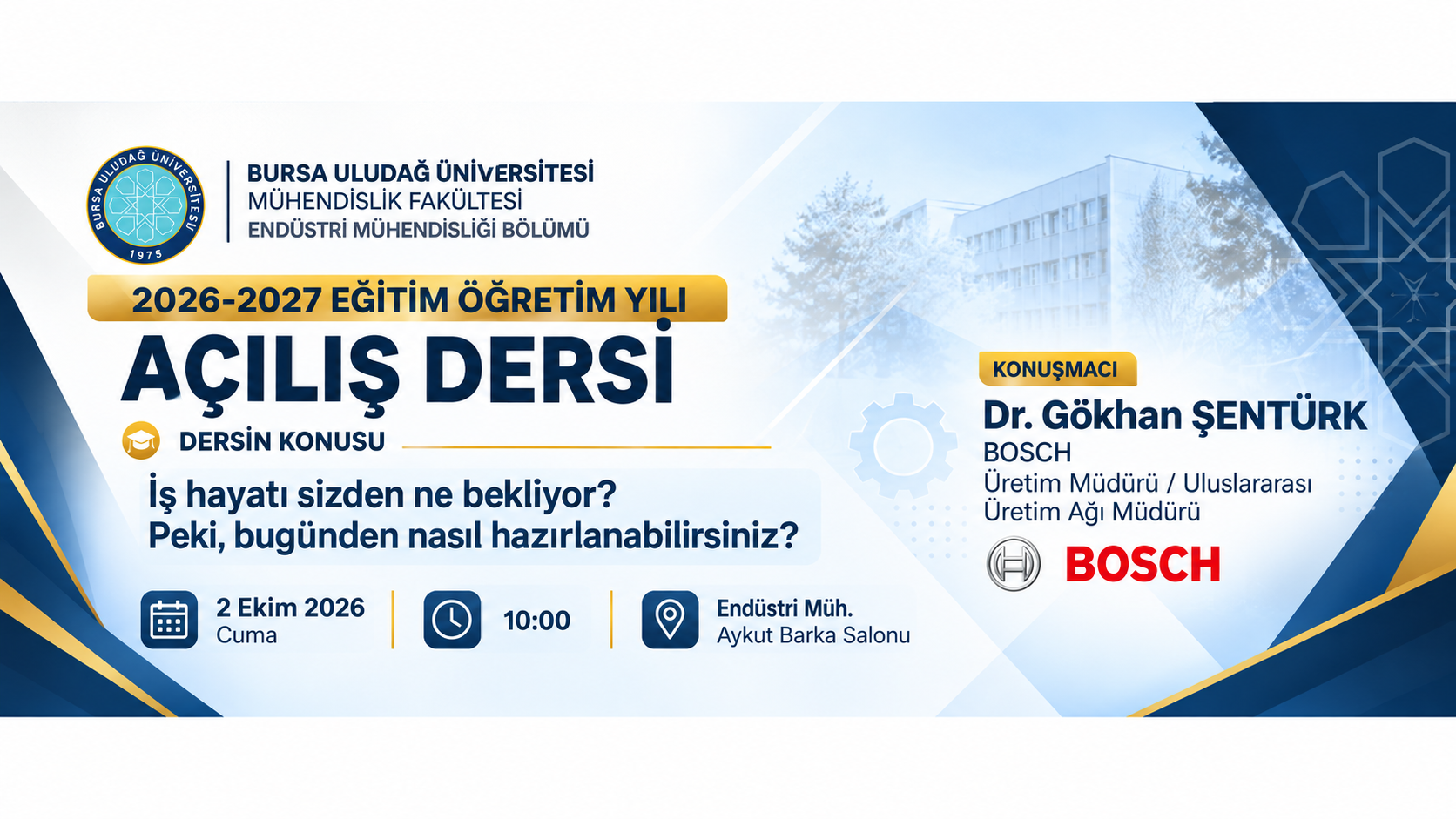 2026-2027 Eğitim Öğretim Yılı Açılış Dersi
